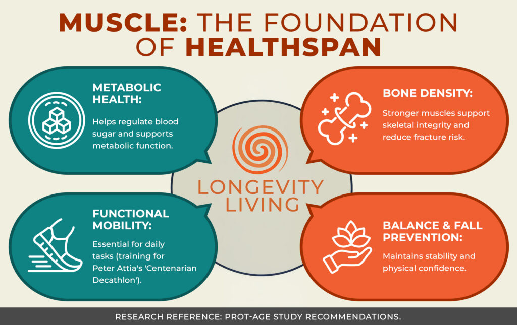 Muscle: The Foundation of Healthspan Infographic
